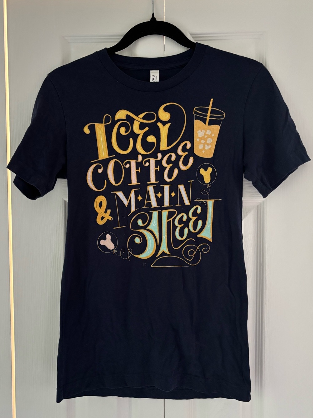 Cute Disney Main Street Navy Tee